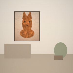 Customer photo of their pet portrait 1