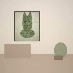 Customer photo of their pet portrait 2